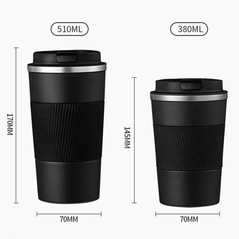 Thermal Coffee Mug – 380ml & 510ml Stainless Steel Travel Cup