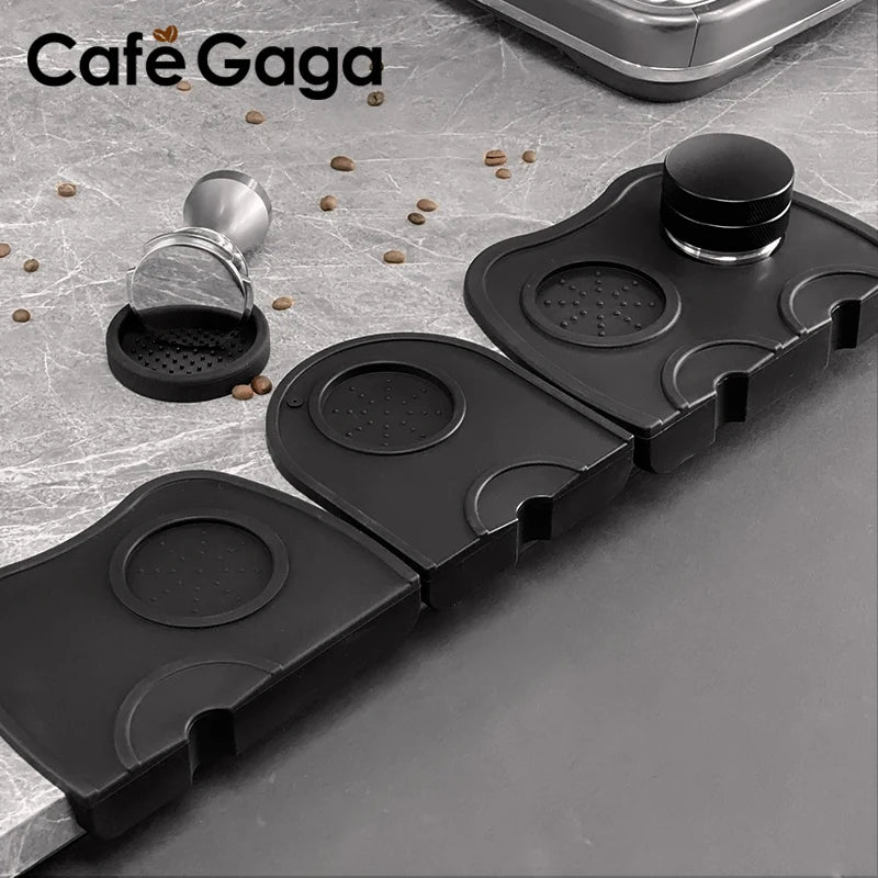 Coffee Tamper Mat Anti-skid Silicone Pad Universal Press Tampering Holder Corner Mat Pad For Office Bar Shop Barista Accessories
