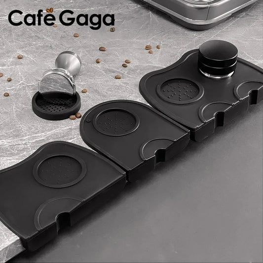 Coffee Tamper Mat Anti-skid Silicone Pad Universal Press Tampering Holder Corner Mat Pad For Office Bar Shop Barista Accessories