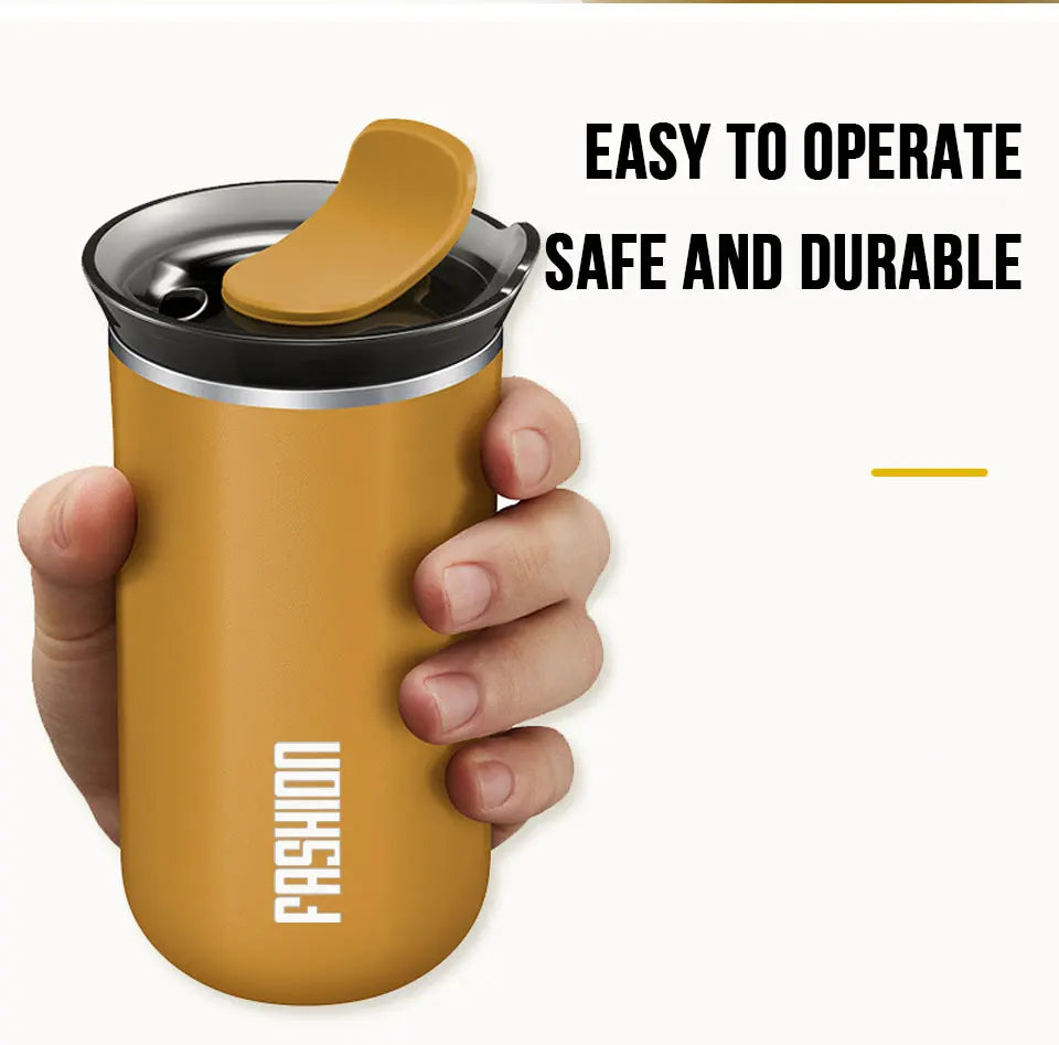 Thermal Mug Thermos Bottle, Insulated Coffee Tumbler, Leakproof Travel Drinkware