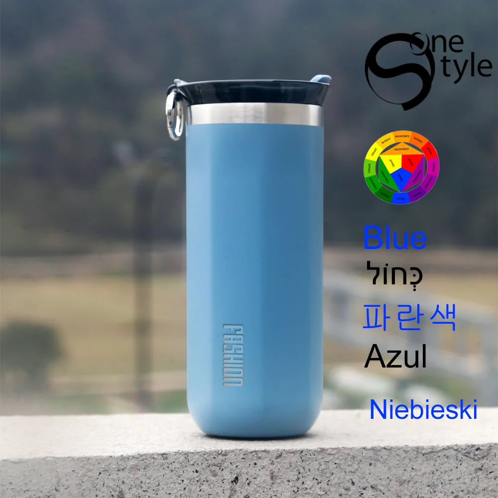 Thermal Mug Thermos Bottle, Insulated Coffee Tumbler, Leakproof Travel Drinkware