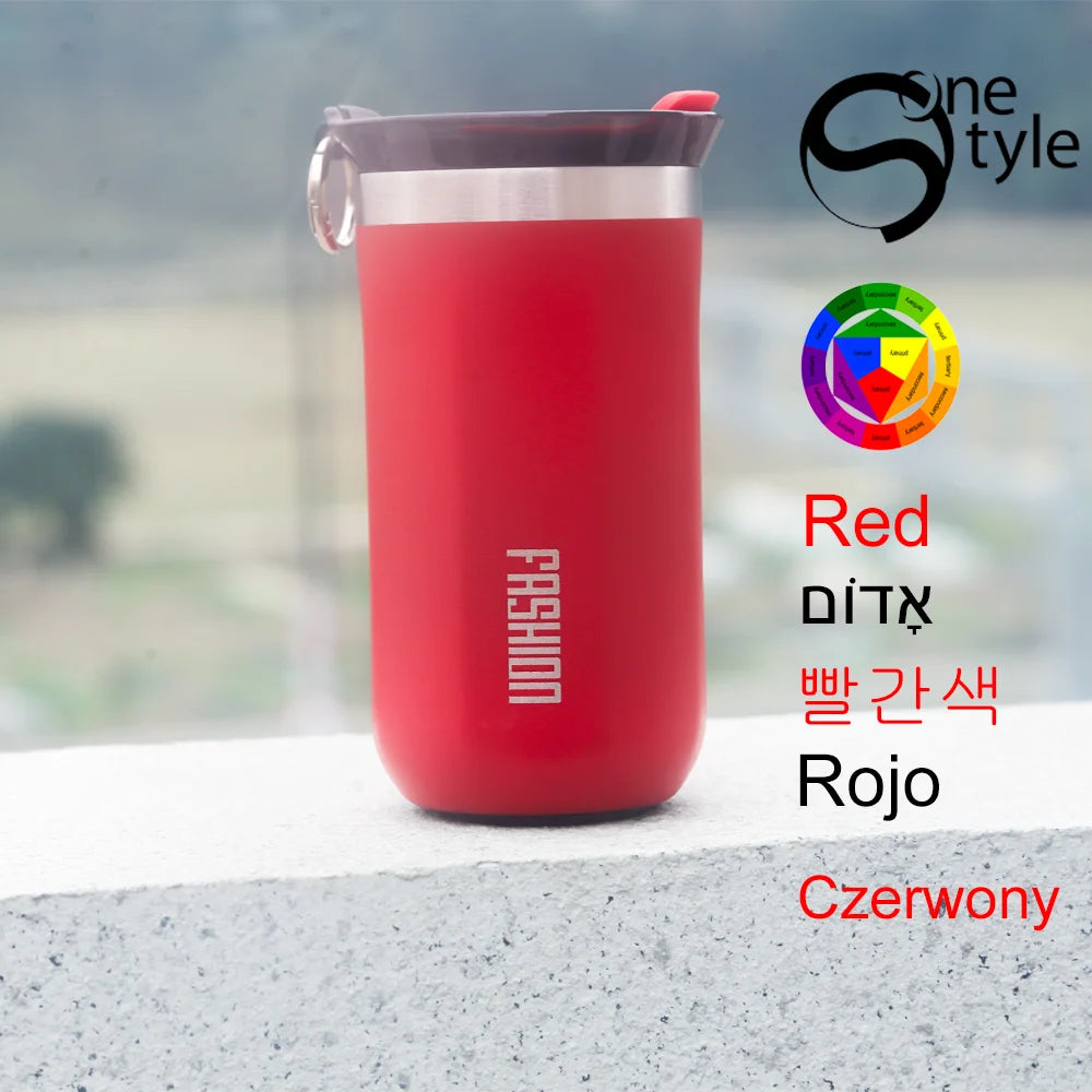 Thermal Mug Thermos Bottle, Insulated Coffee Tumbler, Leakproof Travel Drinkware